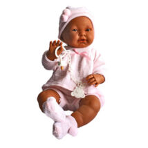 Llorens baba rózsaszín ruhában 45 cm