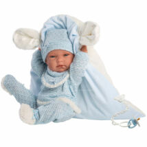 Llorens Nico újszülött fiú baba takaróval és pelenkával 40 cm