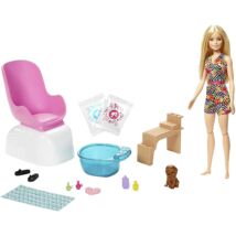 Barbie feltöltödés - Körömstúdió játékszett
