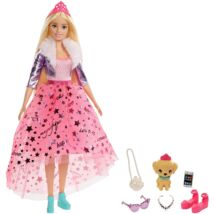 Barbie: Hercegnő kaland - Szőke hajú baba kiskutyával