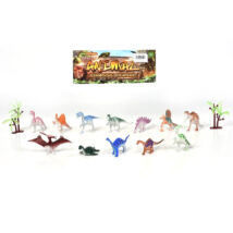 Műanyag dinoszauruszok 12 db-os játékfigura szett