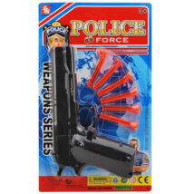 Rendőrségi pisztoly tapadókorongos lövedékekkel