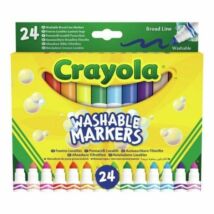 Crayola: Tompahegyű, lemosható filctoll - 24 db-os