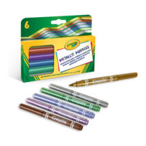 Crayola: Metálfényű filctoll készlet - 6 db-os