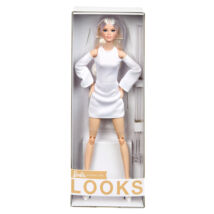 Barbie Looks: Fekete-fehér kollekció - magas, szőke hajú baba