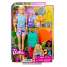 Barbie Kempingező Malibu baba kiegészítőkkel