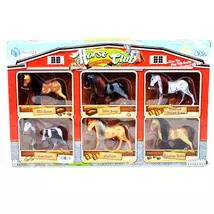 Ló figurák 6 db-os játékszett