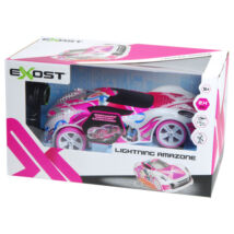 Silverlit: Exost Lightning Amazone távirányítós versenyautó LED-világítással 1:14 - rózsaszín-fehér