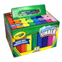 Crayola: Lemosható aszfaltkréta 48 db-os készlet dobozban