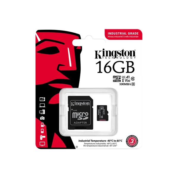 KINGSTON 16GB microSDHC Industrial C10 - 3