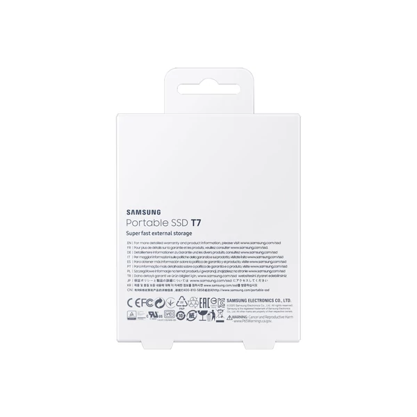 SAMSUNG T7 2TB külső SSD USB-C szürke - 8