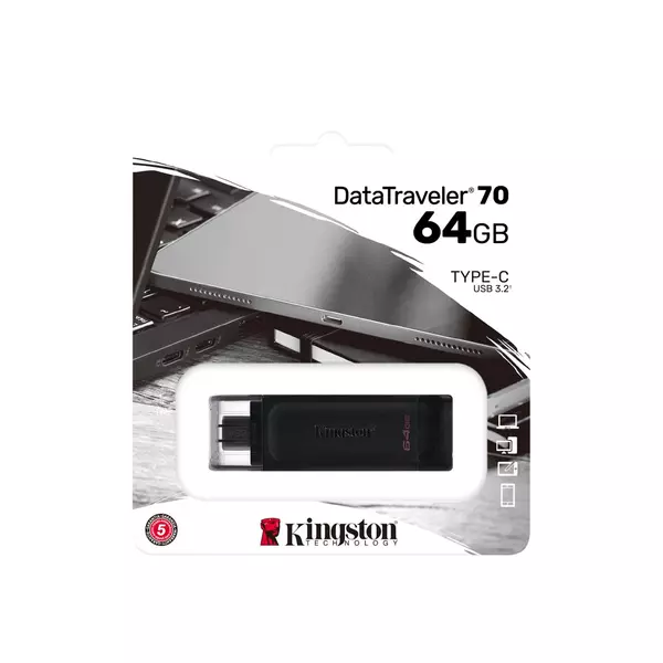 KINGSTON 64GB USB-C 3.2 Gen1 DT 70 - 2