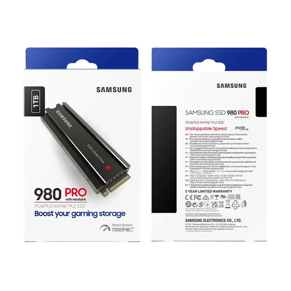 SAMSUNG 980 PRO 1TB SSD PCIe 4.0heatsink - 6