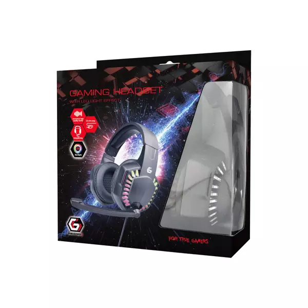 GEMBIRD Gaming headset with LED light - 3