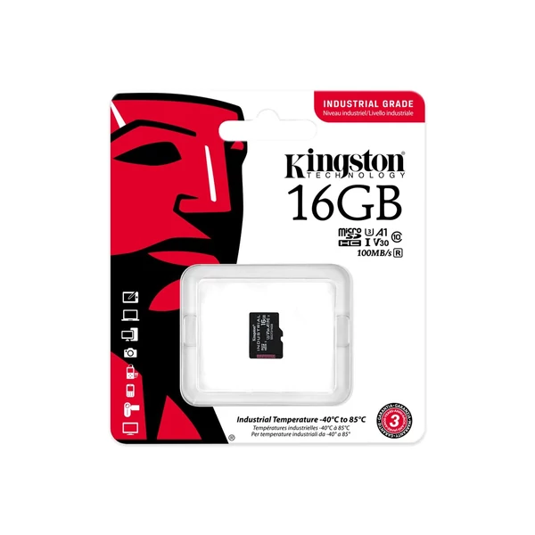 KINGSTON 16GB microSDHC Industrial C10 - 3