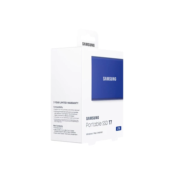 SAMSUNG T7 2TB külső SSD USB-C kék - 7