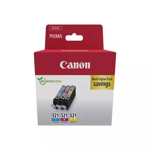 Canon CLI-521 C/M/Y (3x9 ml) Tintapatron Multipack - 2