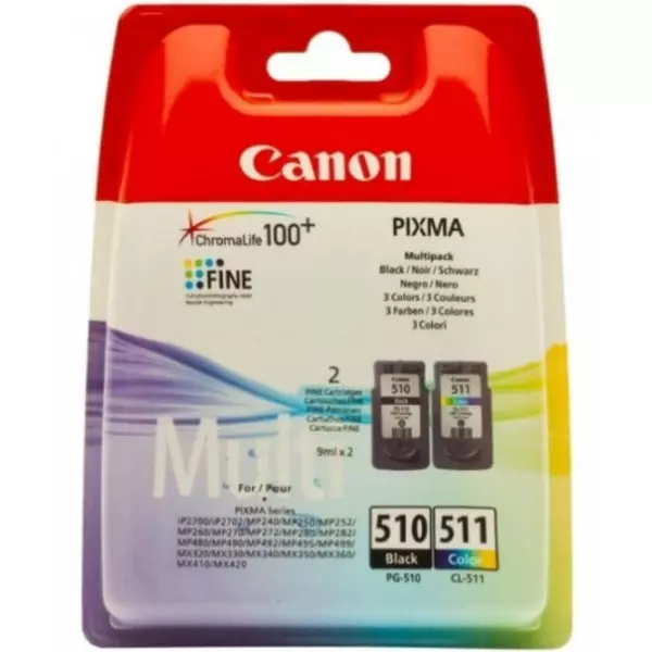 Canon PG-510 + CL-511 Tintapatron Multipack 2x9 ml - 2