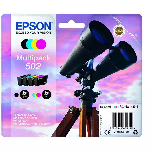 Epson T02V6 Tintapatron Multipack 14,5ml No.502 - 2