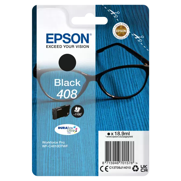 Epson T09J1 Tintapatron Black 18,9ml No.408 - 2