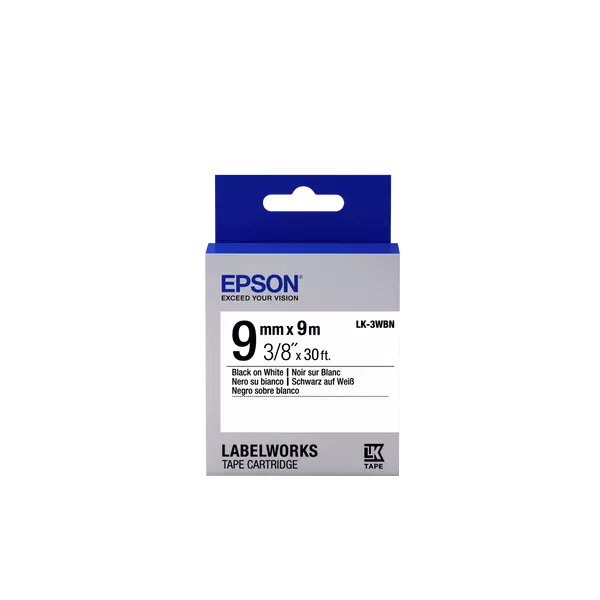 Epson LK-3WBN címkeszalag Black/White 9mm (9m) - 2