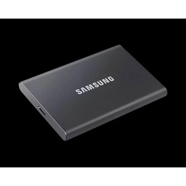 SAMSUNG SSD Külső, 4TB, T7, Titán Szürke, USB 3.2 - 3