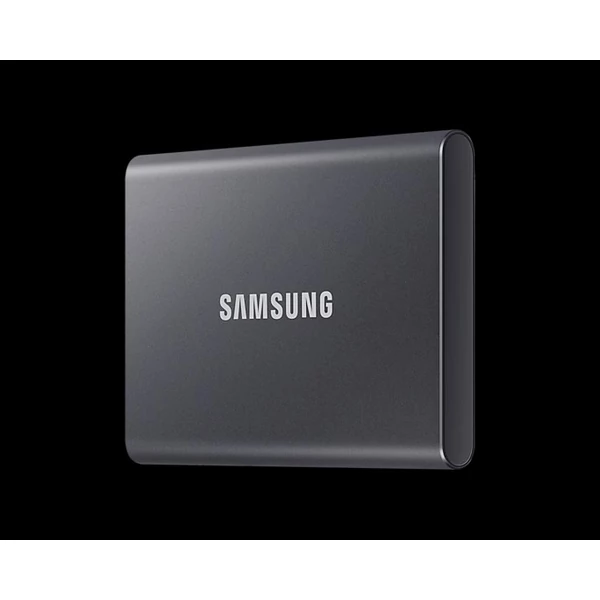 SAMSUNG SSD Külső, 4TB, T7, Titán Szürke, USB 3.2 - 4