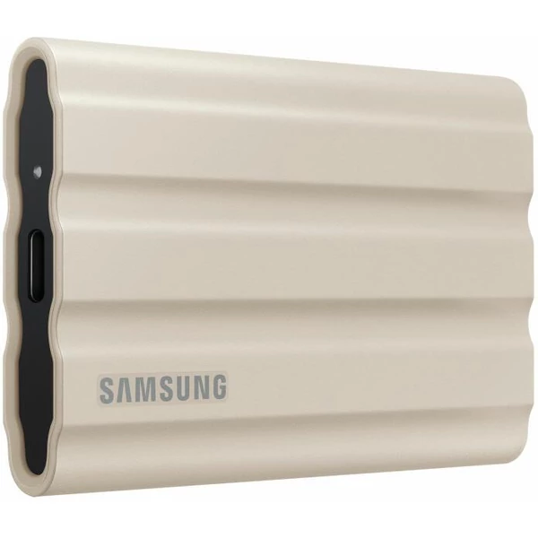 SAMSUNG SSD Külső, 1TB, T7 Shield, Bézs, USB 3.2 - 3