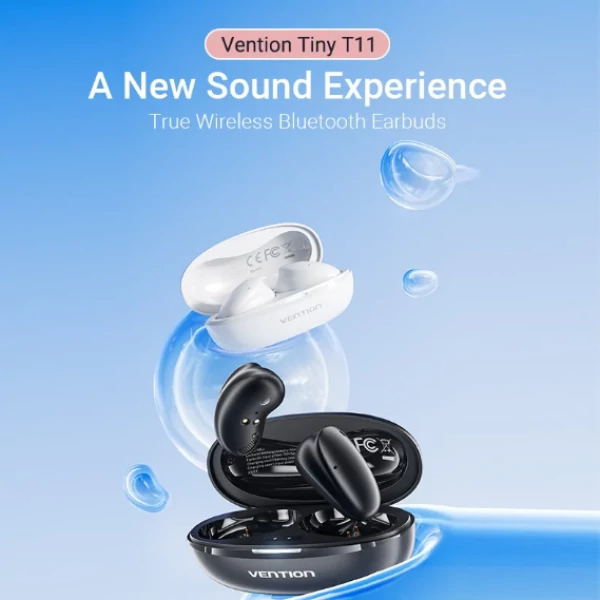 Vention T11 (TWS,Tiny earbuds,fekete), fülhallgató - 3