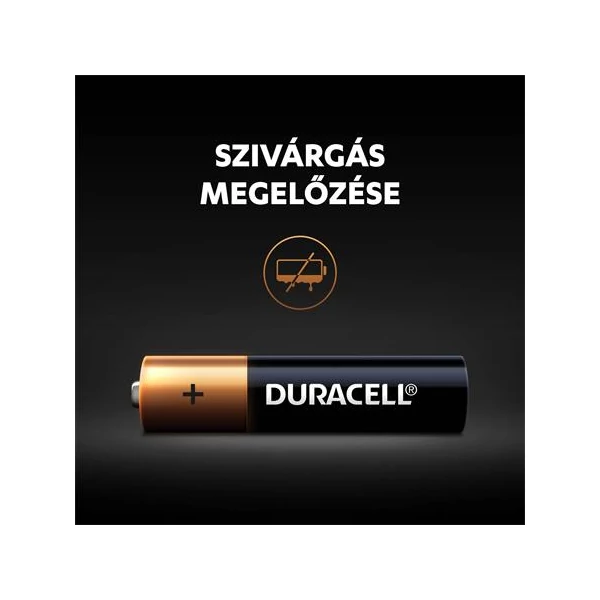 Elem, AAA mikro, 4 db, DURACELL "Basic" - 3