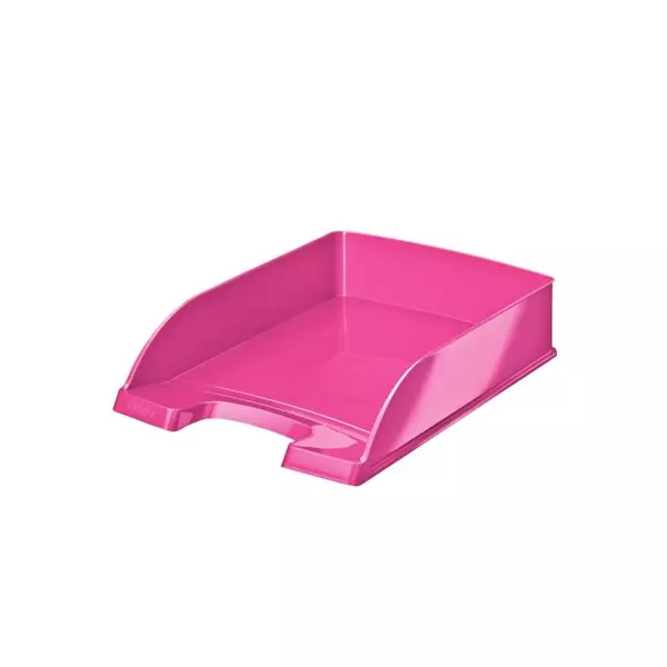 Irattálca, műanyag, LEITZ "Wow", rózsaszín