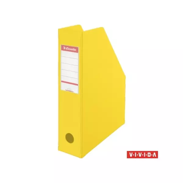 Iratpapucs, PVC/karton, 70 mm, összehajtható, ESSELTE, Vivida sárga