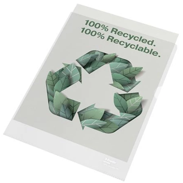 Genotherm, "L", A4, 100 mikron, narancsos felület, ESSELTE "Recycled" - 2