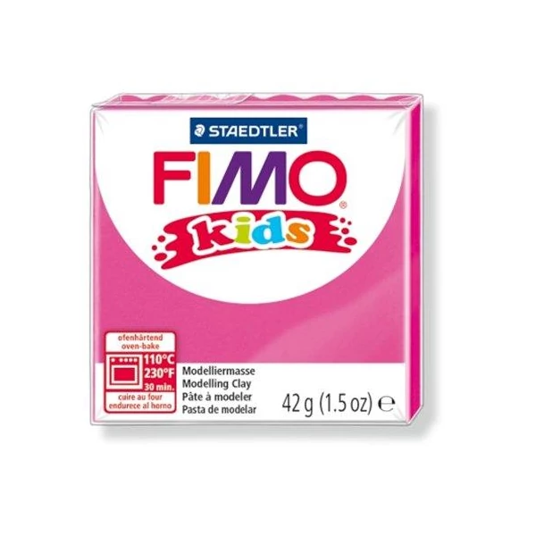 Gyurma, 42 g, égethető, FIMO "Kids", pink