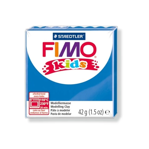 Gyurma, 42 g, égethető, FIMO "Kids", kék