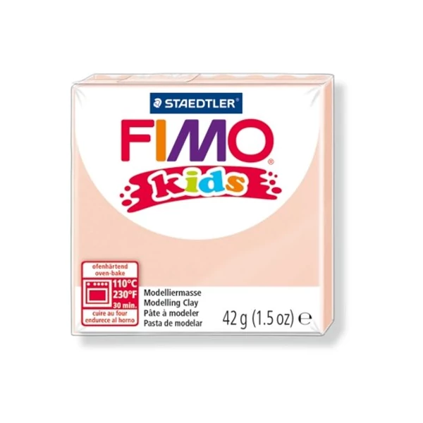 Gyurma, 42 g, égethető, FIMO "Kids", halvány rózsaszín