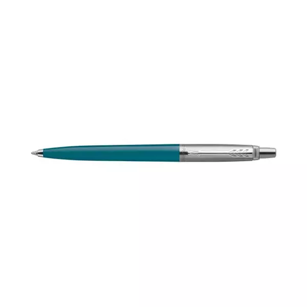 Golyóstoll szett, 0,7 mm, ezüst színű klip, kék és sárga tolltest, PARKER "Jotter Glam Rock", kék - 2
