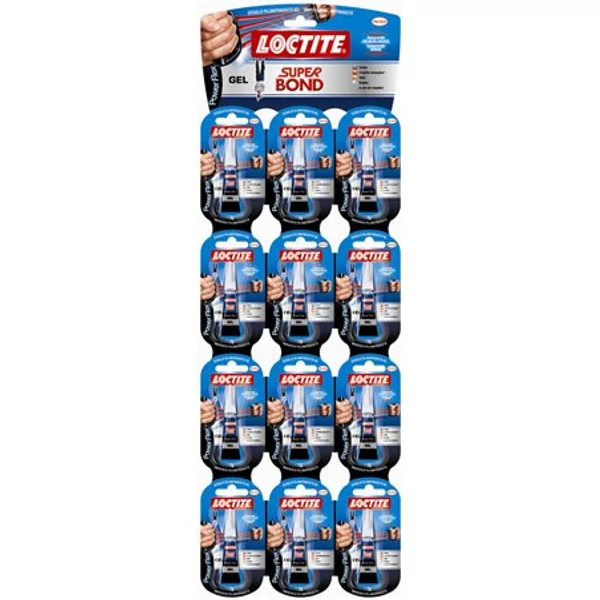 Pillanatragasztó gél, 2 g, HENKEL "Loctite Super Bond Power Flex Gél" - 2