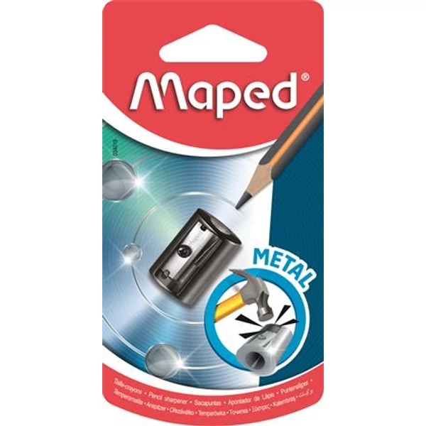 Hegyező, egylyukú, fém, MAPED "Satellite" - 2