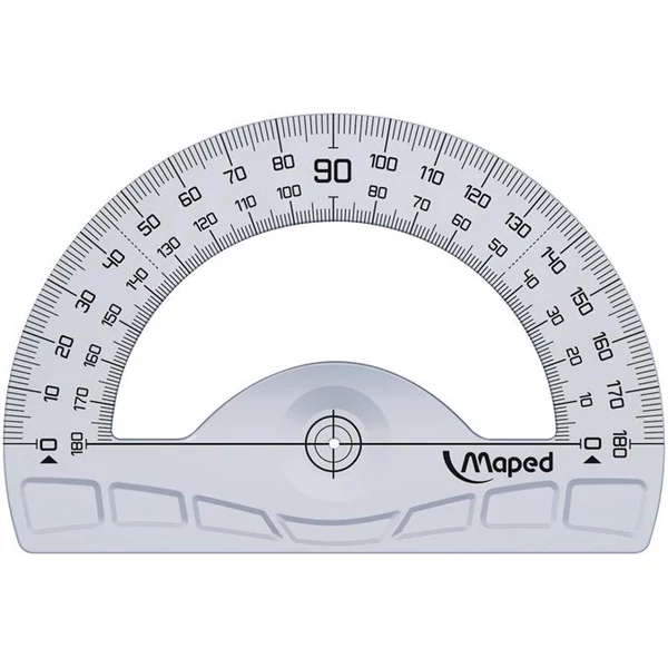 Szögmérő, műanyag, 180°, MAPED "Geometric" - 2