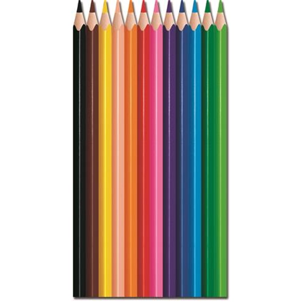 Színes ceruza készlet, háromszögletű, MAPED "Color`Peps Strong", 12 különböző szín - 2