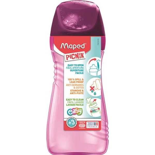 Kulacs, 430 ml, MAPED PICNIK  "Origins", pink