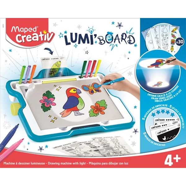 Kreatív készségfejlesztő rajzkészlet, MAPED CREATIV "Lumi Board" - 2