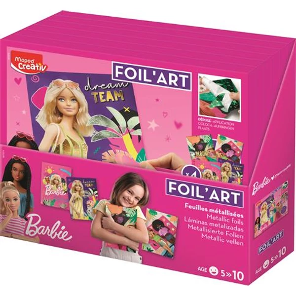 Fóliás képkészítő készlet, MAPED CREATIV "Barbie Foil`Art" - 8