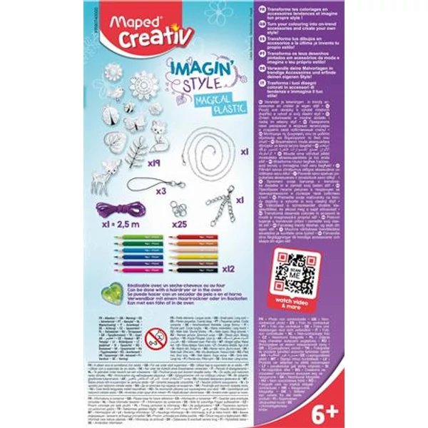 Mágikus ékszerkészítő készlet, MAPED CREATIV, "Imagin` Style", Magical Plastic - 4