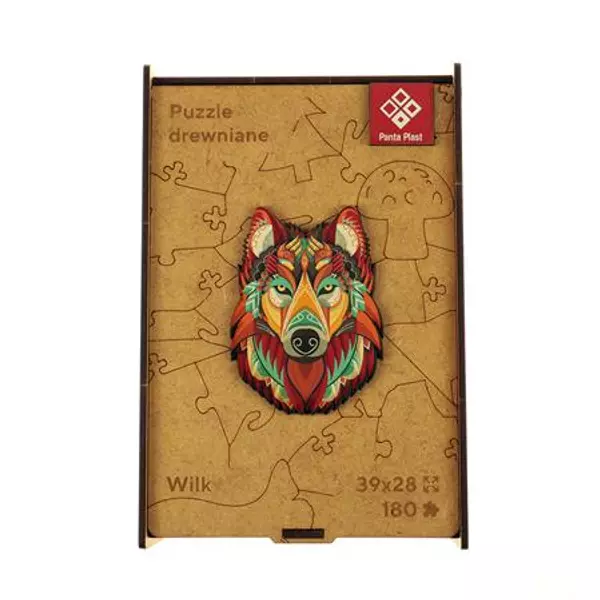 Puzzle, fa, A3, 180 darabos, PANTA PLAST "Mystery Wolf" - 4