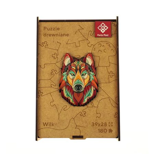 Puzzle, fa, A3, 180 darabos, PANTA PLAST "Mystery Wolf" - 4