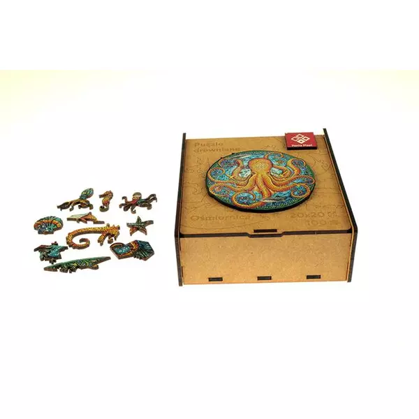 Puzzle, fa, A4, 100 darabos, PANTA PLAST "Octopus" - 2