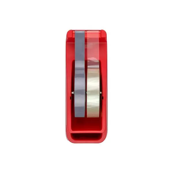 Csomagolószalag adagoló, asztali, csomagolószalaggal, SAX "729", piros - 5