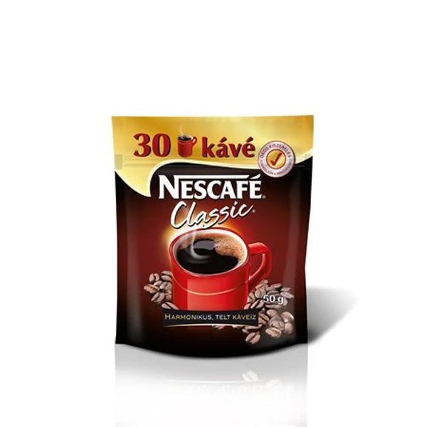 Instant kávé, 50 g, utántöltő, NESCAFÉ "Classic"